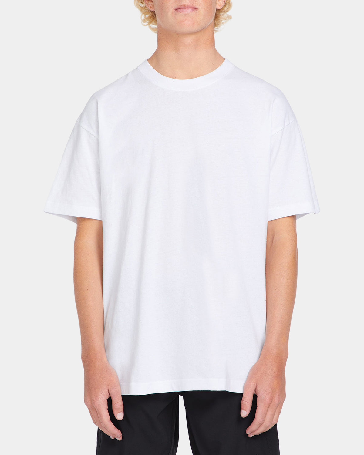 Mens Solid Loose T-Shirt