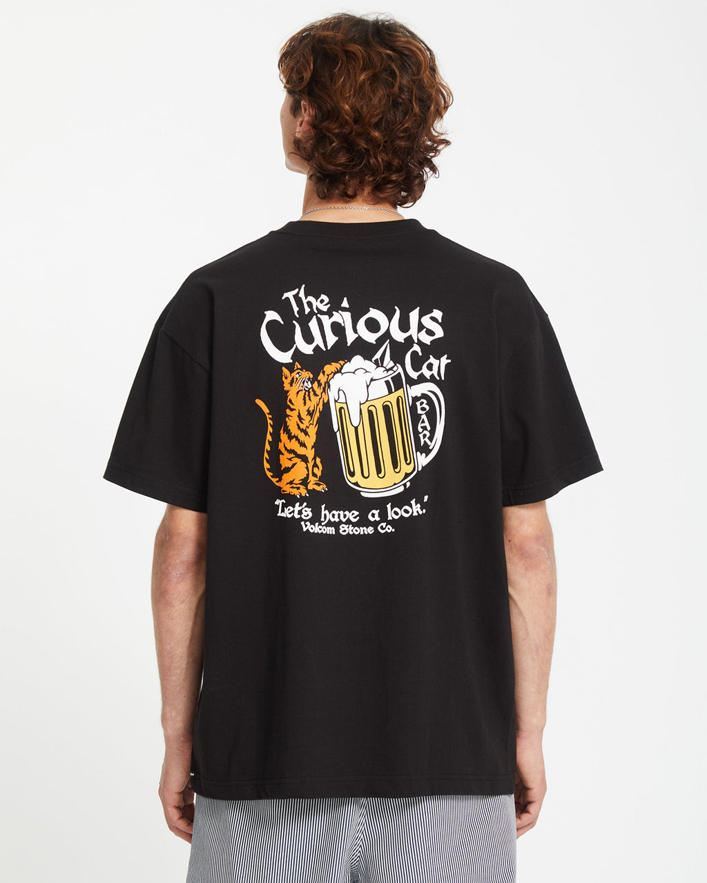 Mens Curious Cat T-Shirt