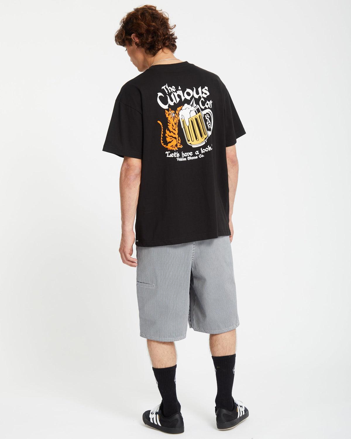 Mens Curious Cat T-Shirt