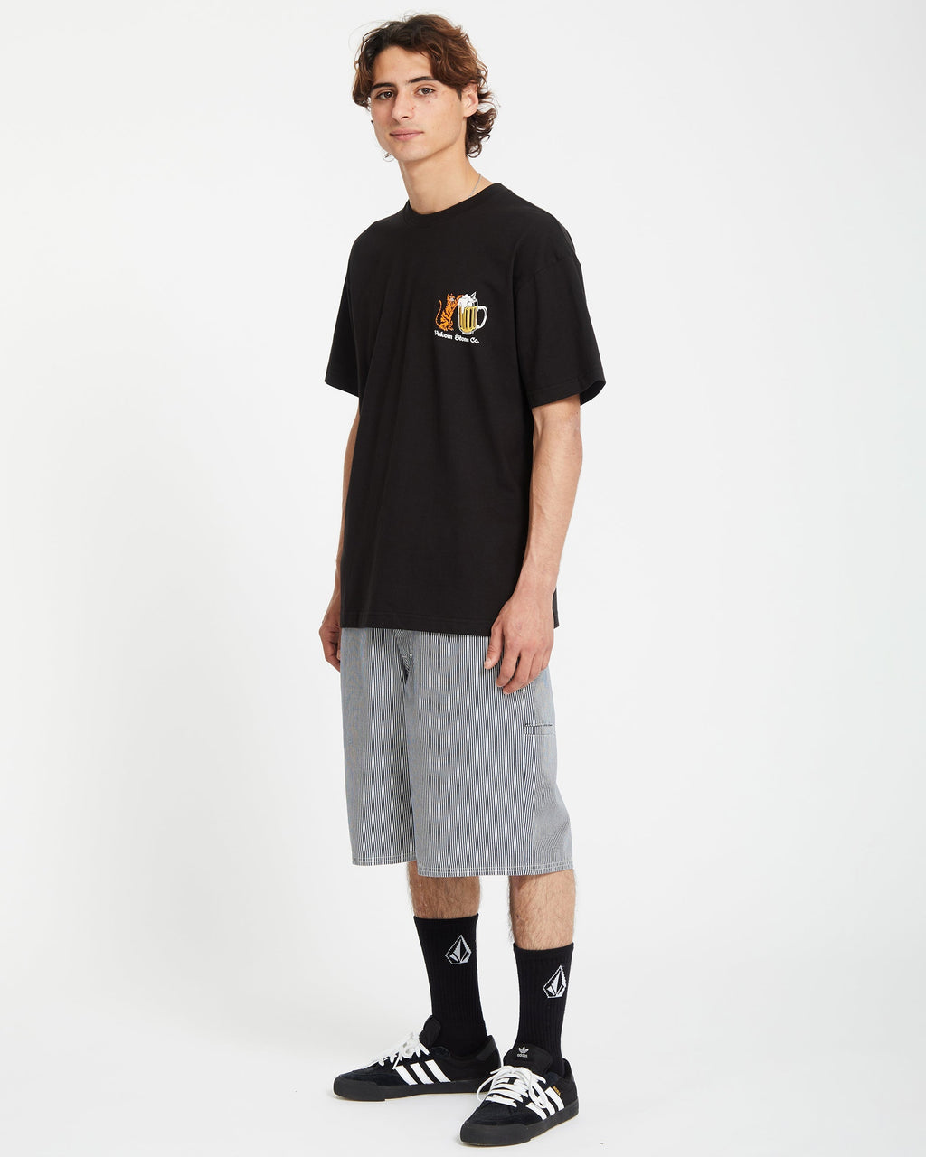Mens Curious Cat T-Shirt