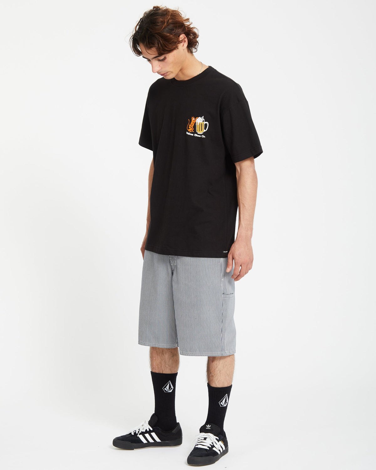 Mens Curious Cat T-Shirt