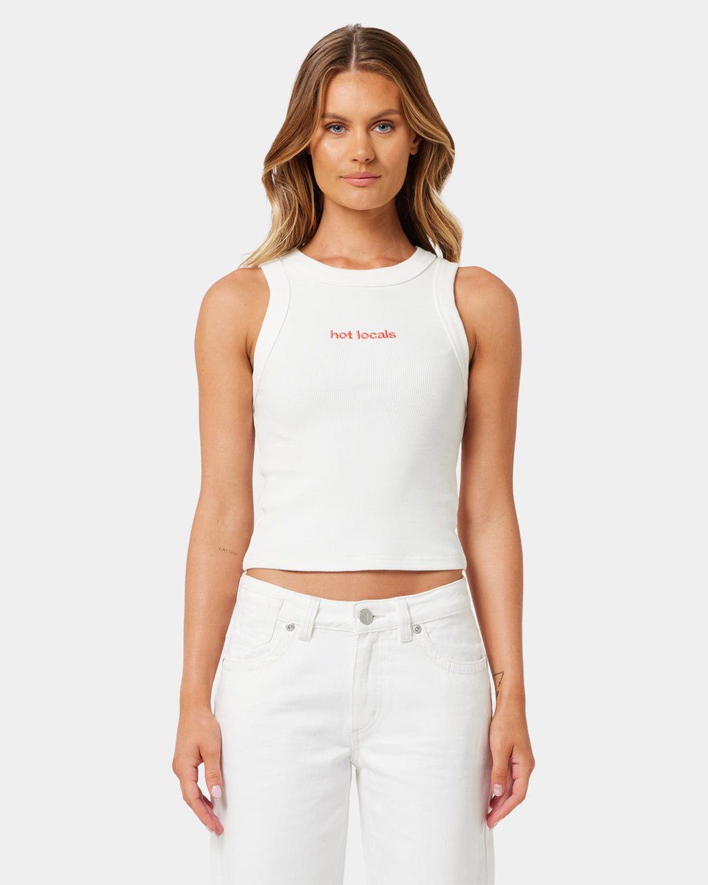 Womens A Brand x Rip Curl Rib Tank Top
