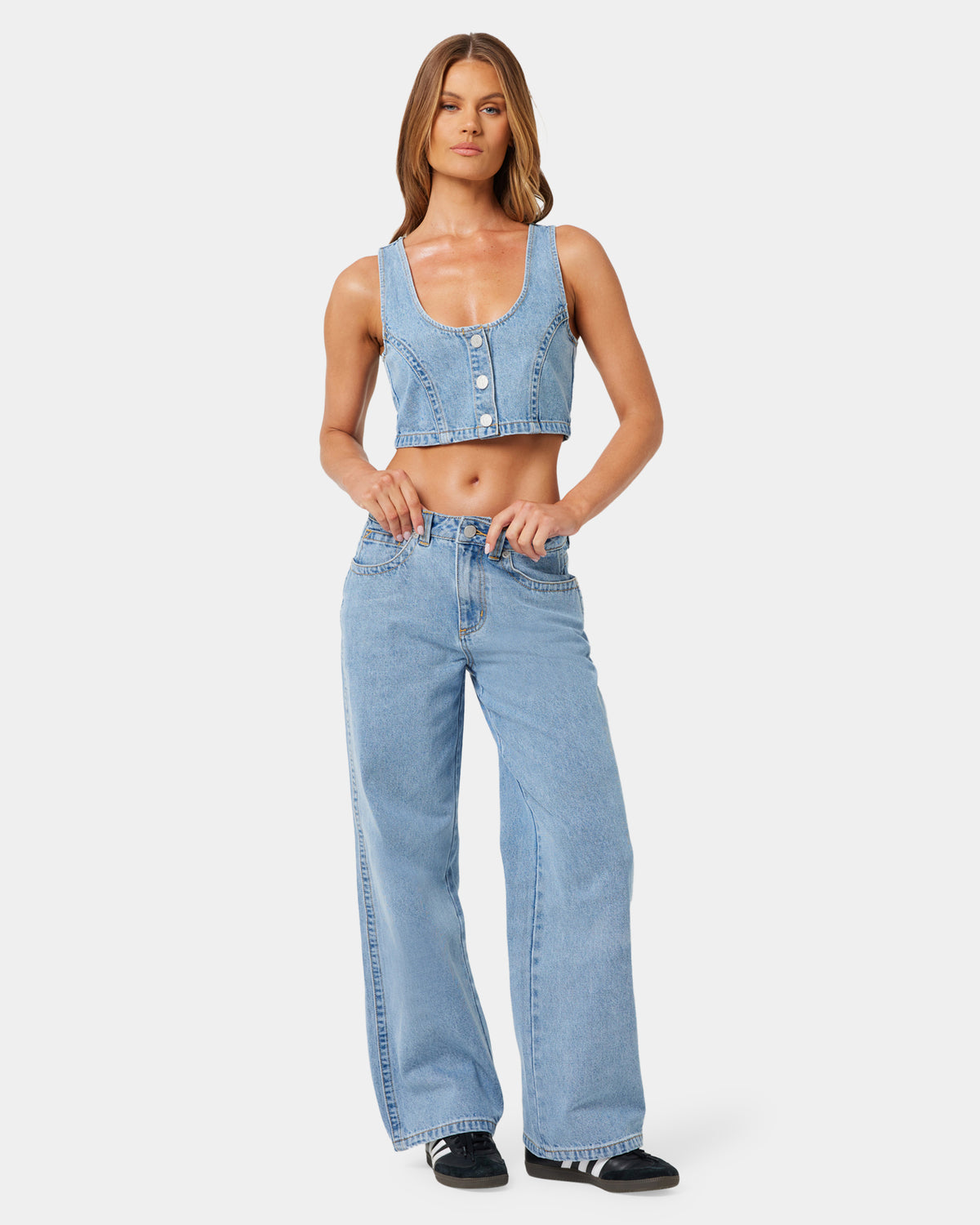 Womens A Brand x Rip Curl 95 Baggy Ariane Denim Jeans