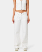 Womens A Brand x Rip Curl Baggy White Wash Pants