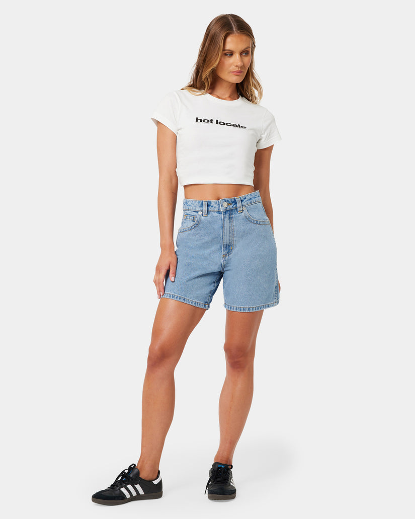 Womens A Brand x Rip Carrie Denim Shorts