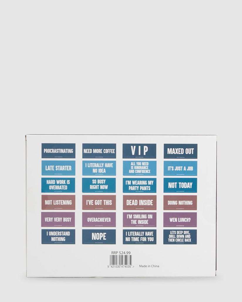 Office Desk Sign Game