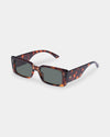 ORION DARK TORT GREEN MONO SUNGLASSES
