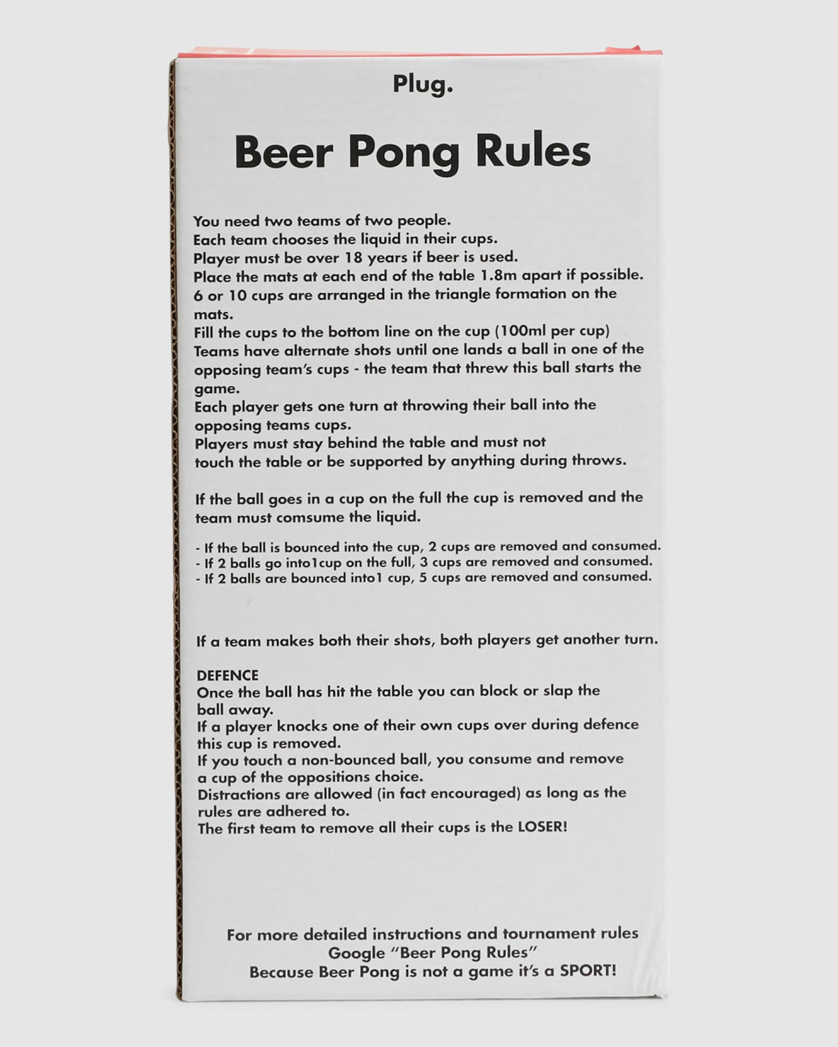 BEER PONG