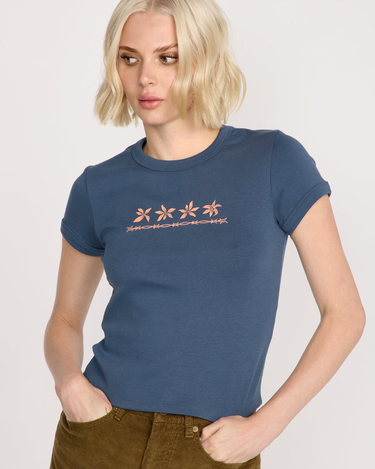 Womens Stoney Time Ringer T-Shirt