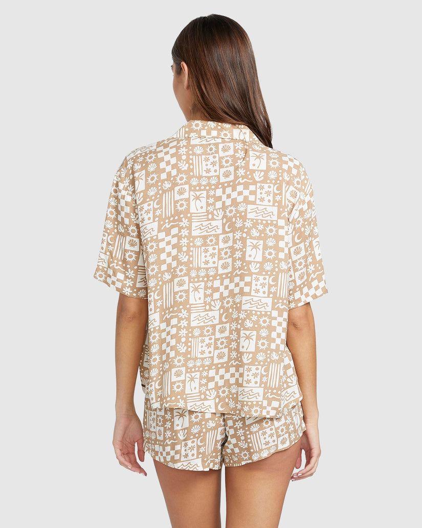 WOMENS SUNNY DAZE SHORT SLEEVE SHIRT
