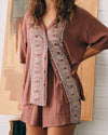 Womens Featured Artist Emma Rushton Elastic Waist Short