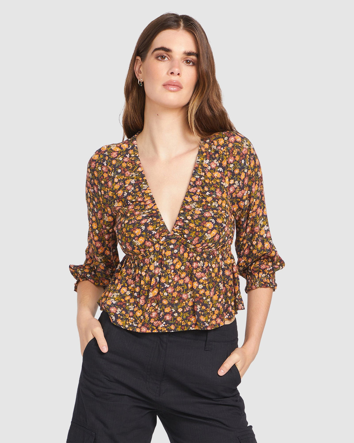Womens Blossom Binge Long Sleeve Shirt