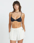 Womens Sunny Daze Elastic Waist Shorts