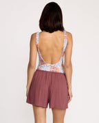 Womens Featured Artist Emma Rushton Elastic Waist Short