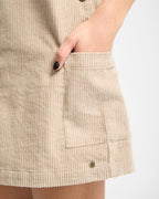 Womens Power Cord Midi Dress