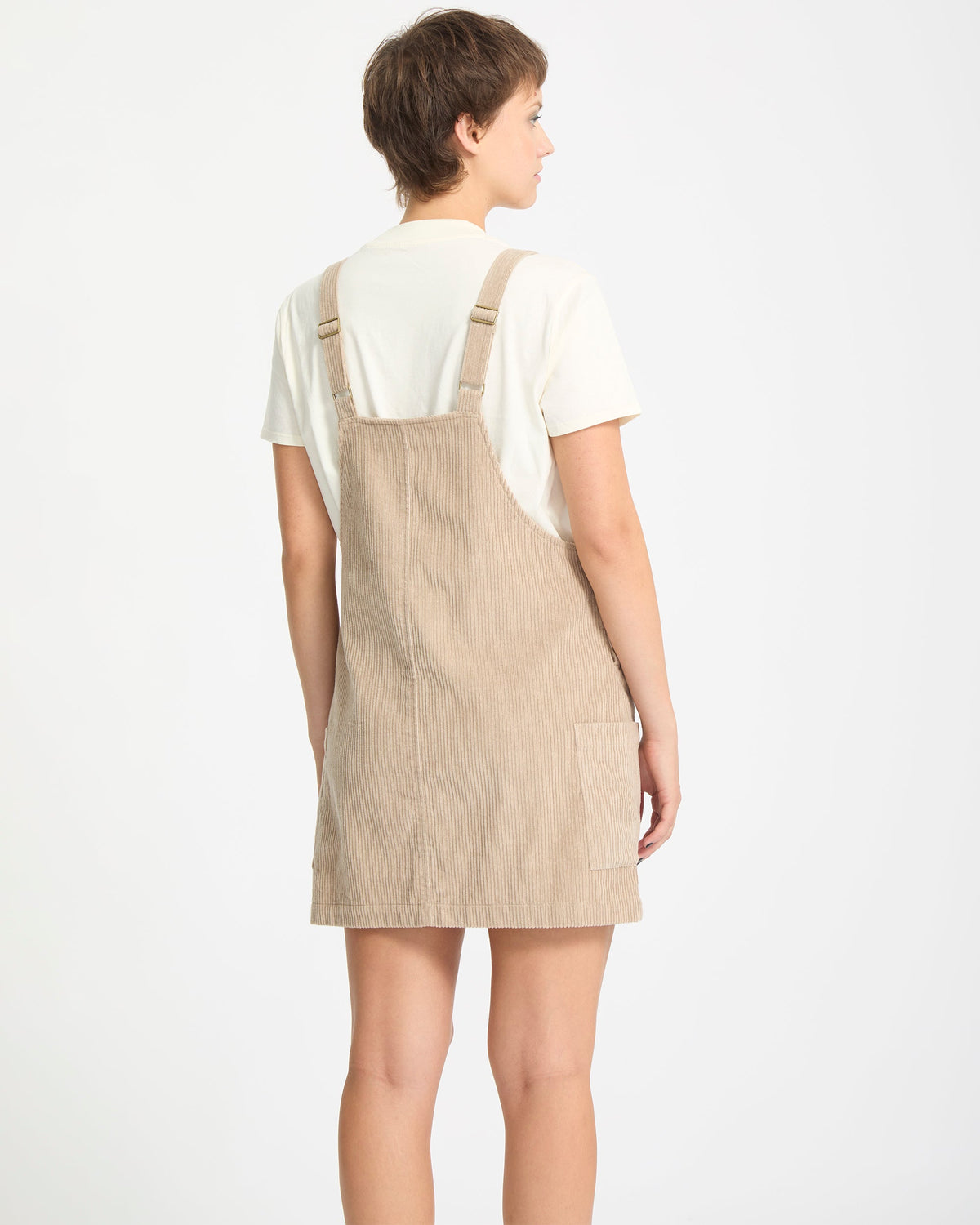 Womens Power Cord Midi Dress