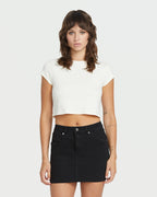 WOMENS DROPPING IN MINI SKIRT