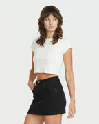 WOMENS DROPPING IN MINI SKIRT