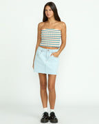 Womens Dropping In Denim Skirt