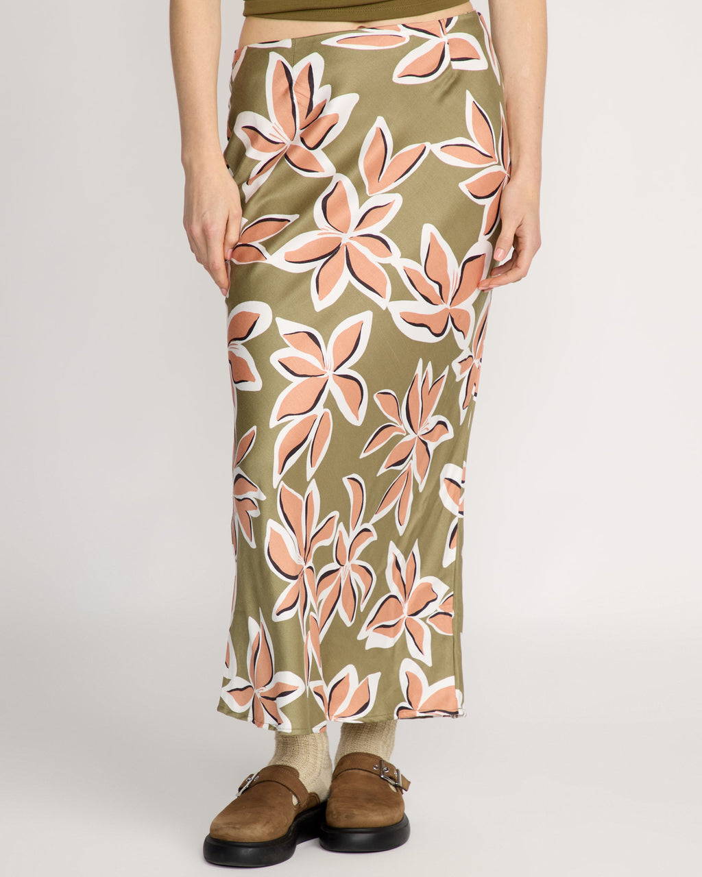 Womens Psychonic Midi Skirt