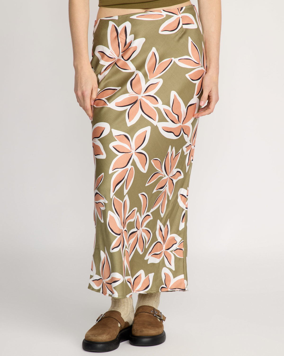 Womens Psychonic Midi Skirt