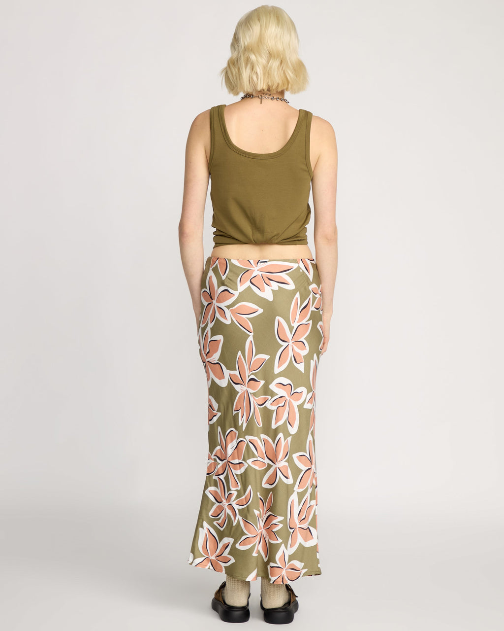 Womens Psychonic Midi Skirt