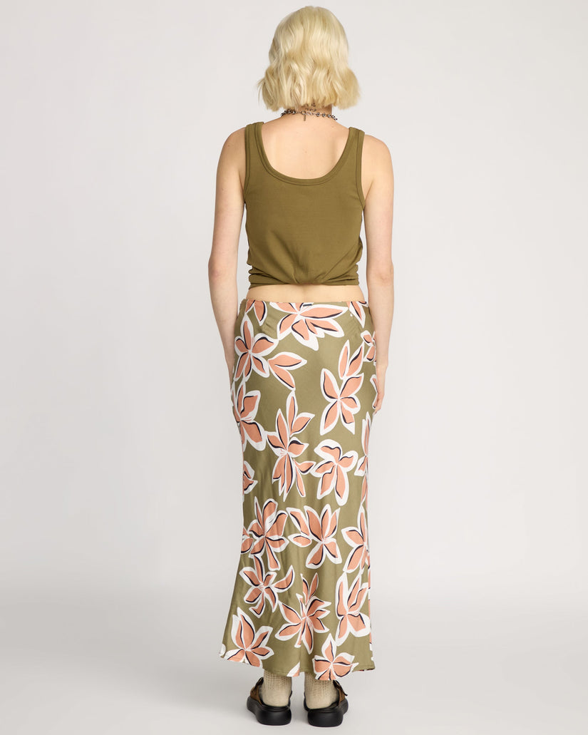 Womens Psychonic Midi Skirt