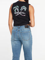 Womens Stone Step Hirise Denim Jeans