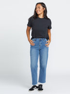 Womens Stone Step Hirise Denim Jeans