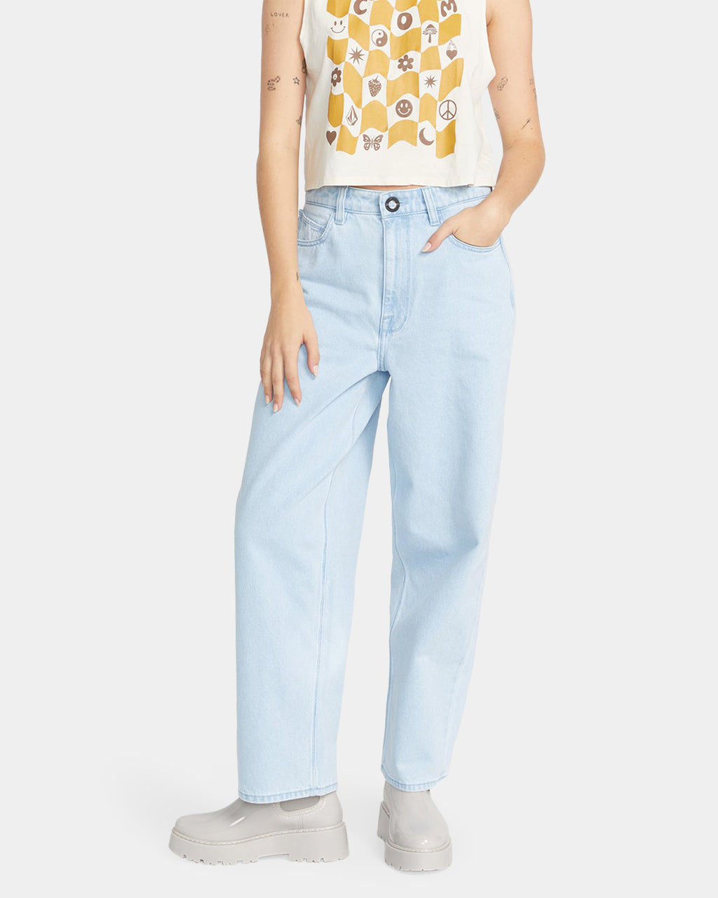 Womens Weellow Denim Pants