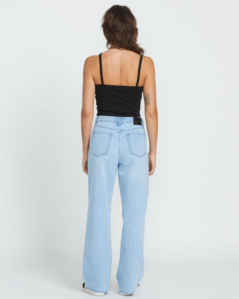 Womens Stoned Boyfriend Hirise Denim Jeans
