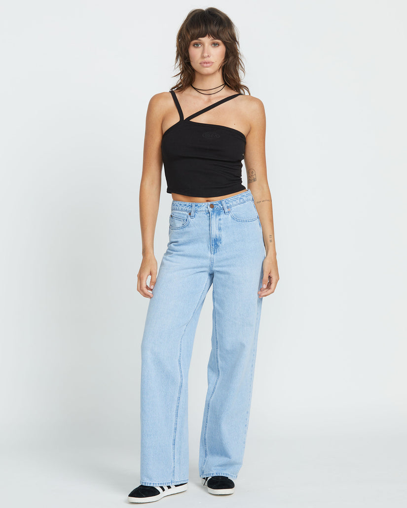 Womens Stoned Boyfriend Hirise Denim Jeans