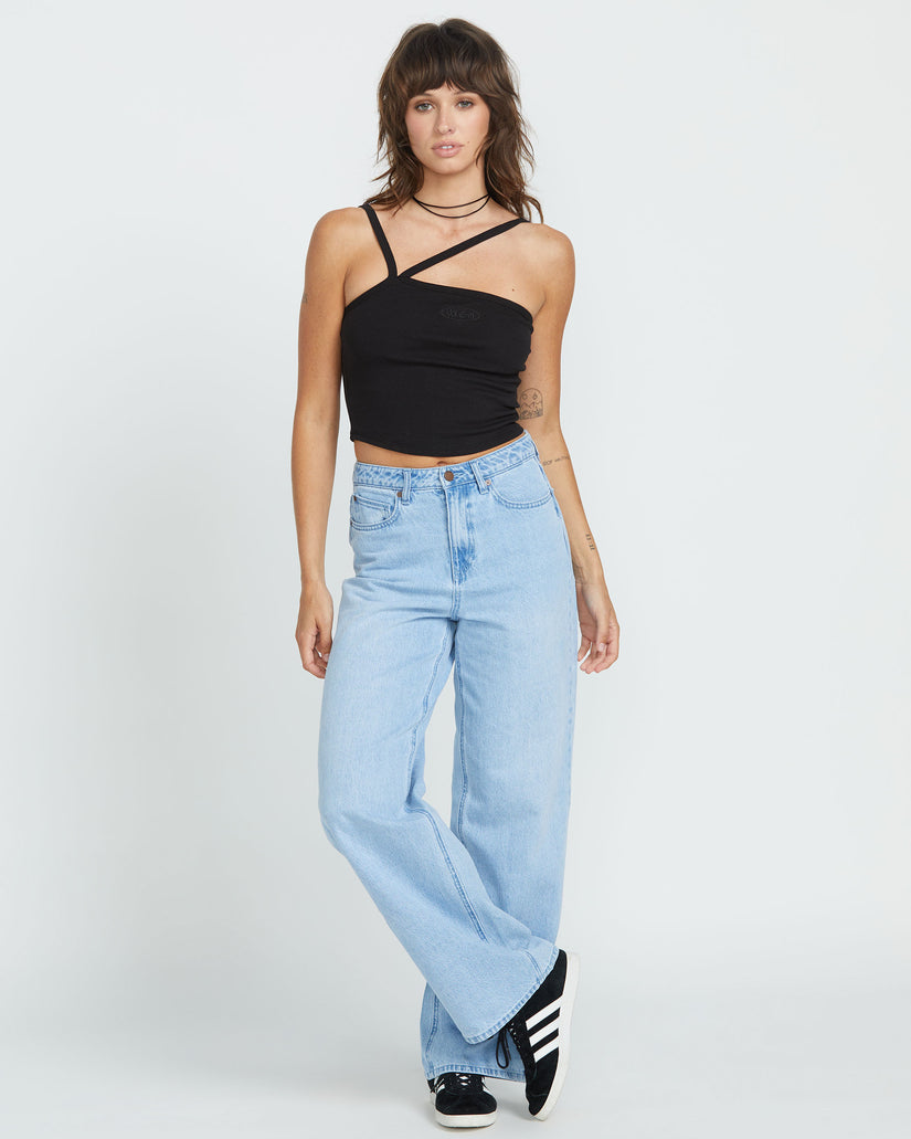 Womens Stoned Boyfriend Hirise Denim Jeans