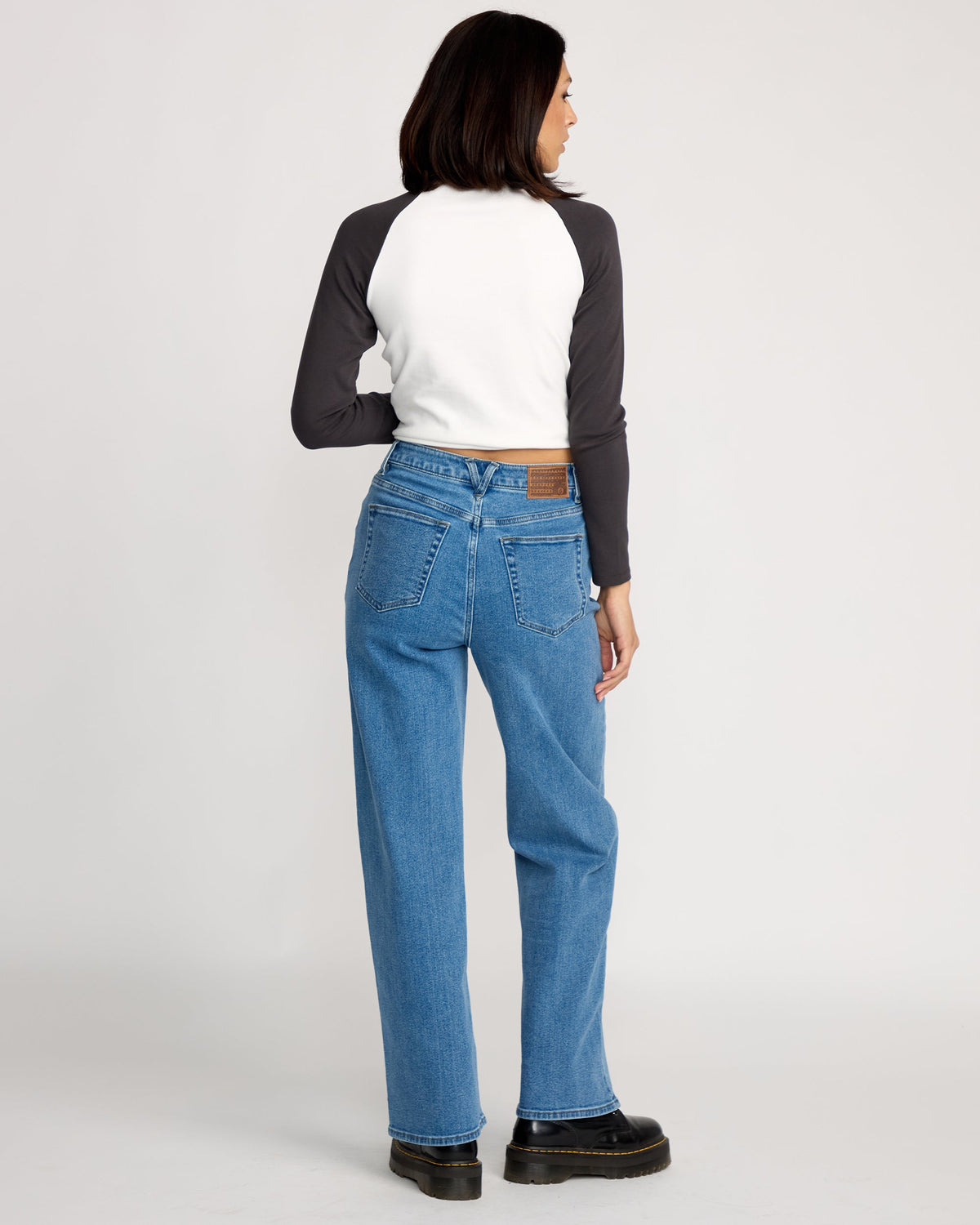 Womens Stoned Boyfriend High Rise Denim Jeans