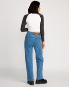 Womens Stoned Boyfriend High Rise Denim Jeans