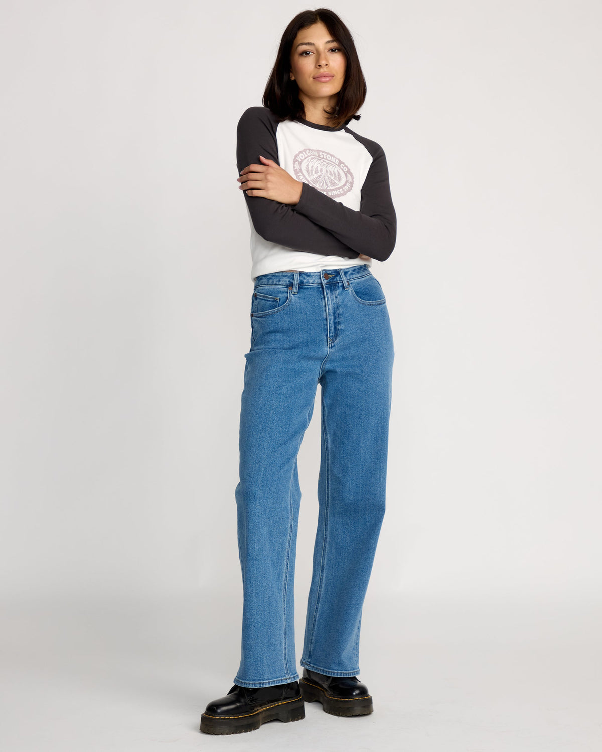 Womens Stoned Boyfriend High Rise Denim Jeans