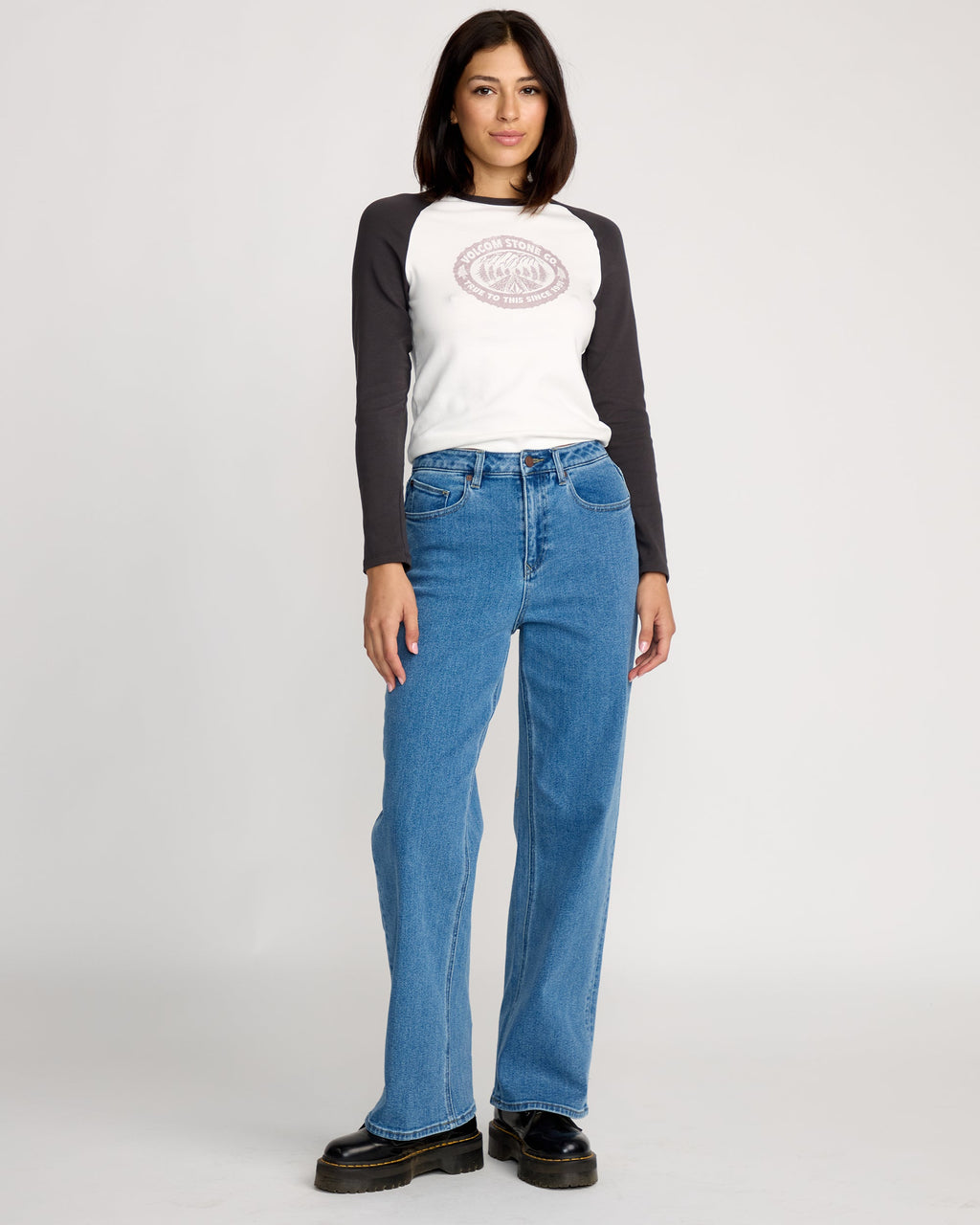 Womens Stoned Boyfriend High Rise Denim Jeans