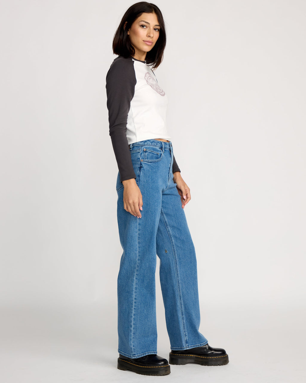 Womens Stoned Boyfriend High Rise Denim Jeans