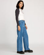Womens Stoned Boyfriend High Rise Denim Jeans