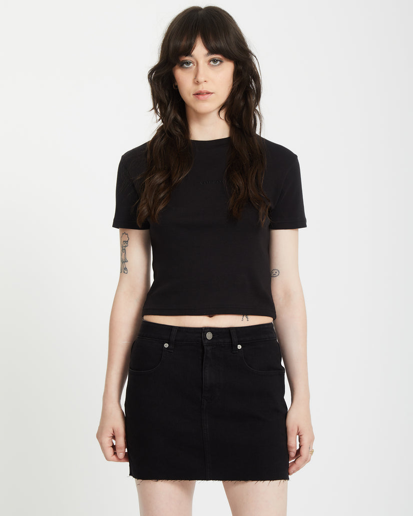 Womens Volcomstone Tight Crop Top