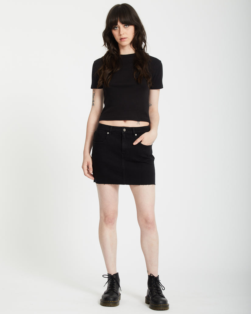 Womens Volcomstone Tight Crop Top