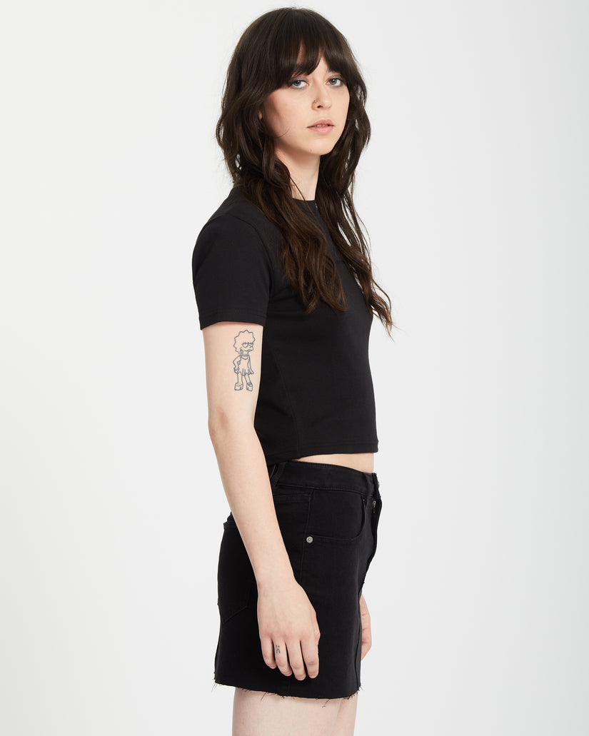 Womens Volcomstone Tight Crop Top
