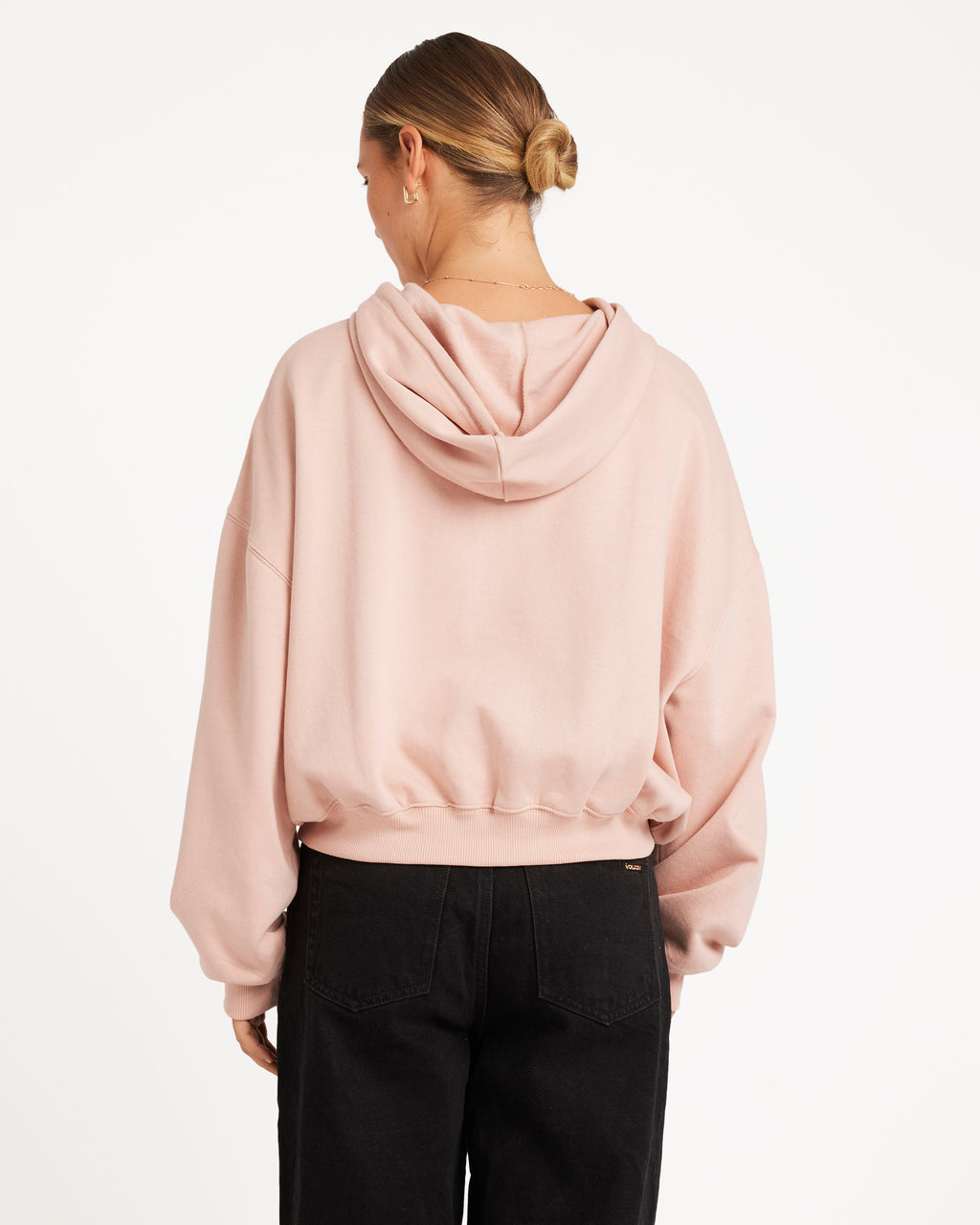 Womens Beach Bum Crop Pullover Hoodie