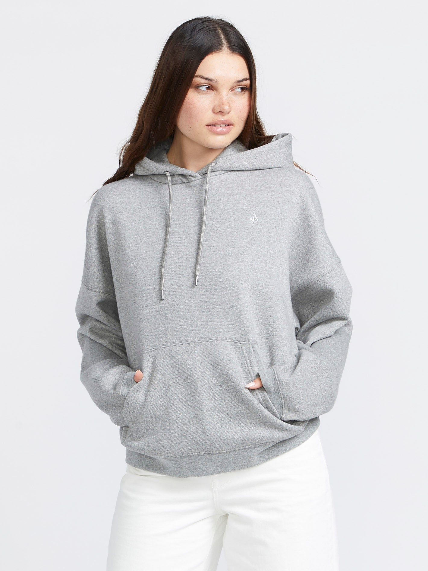 Womens Stone Heart Up Pullover Hoodie