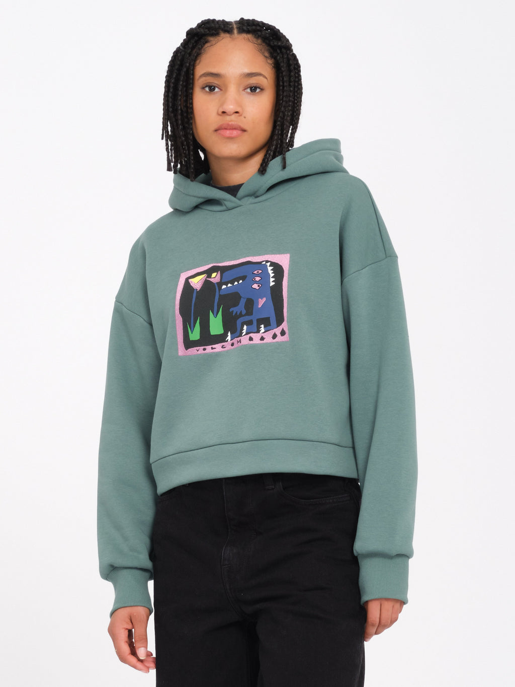 Womens Longo Pullover Hoodie