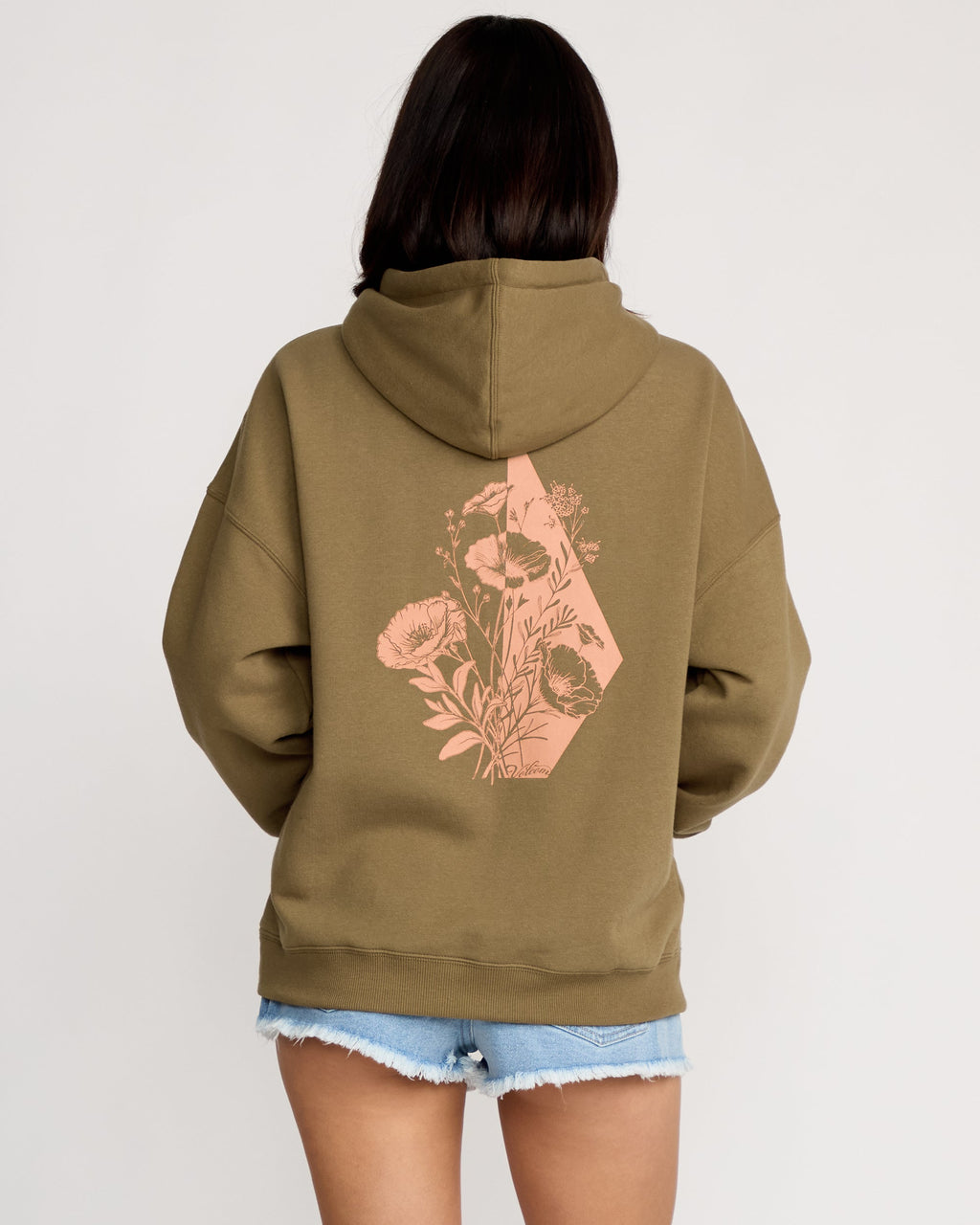 Womens Stone Art Up Pullover Hoodie