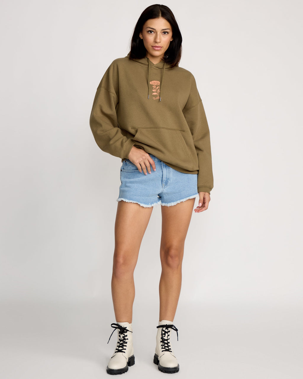 Womens Stone Art Up Pullover Hoodie