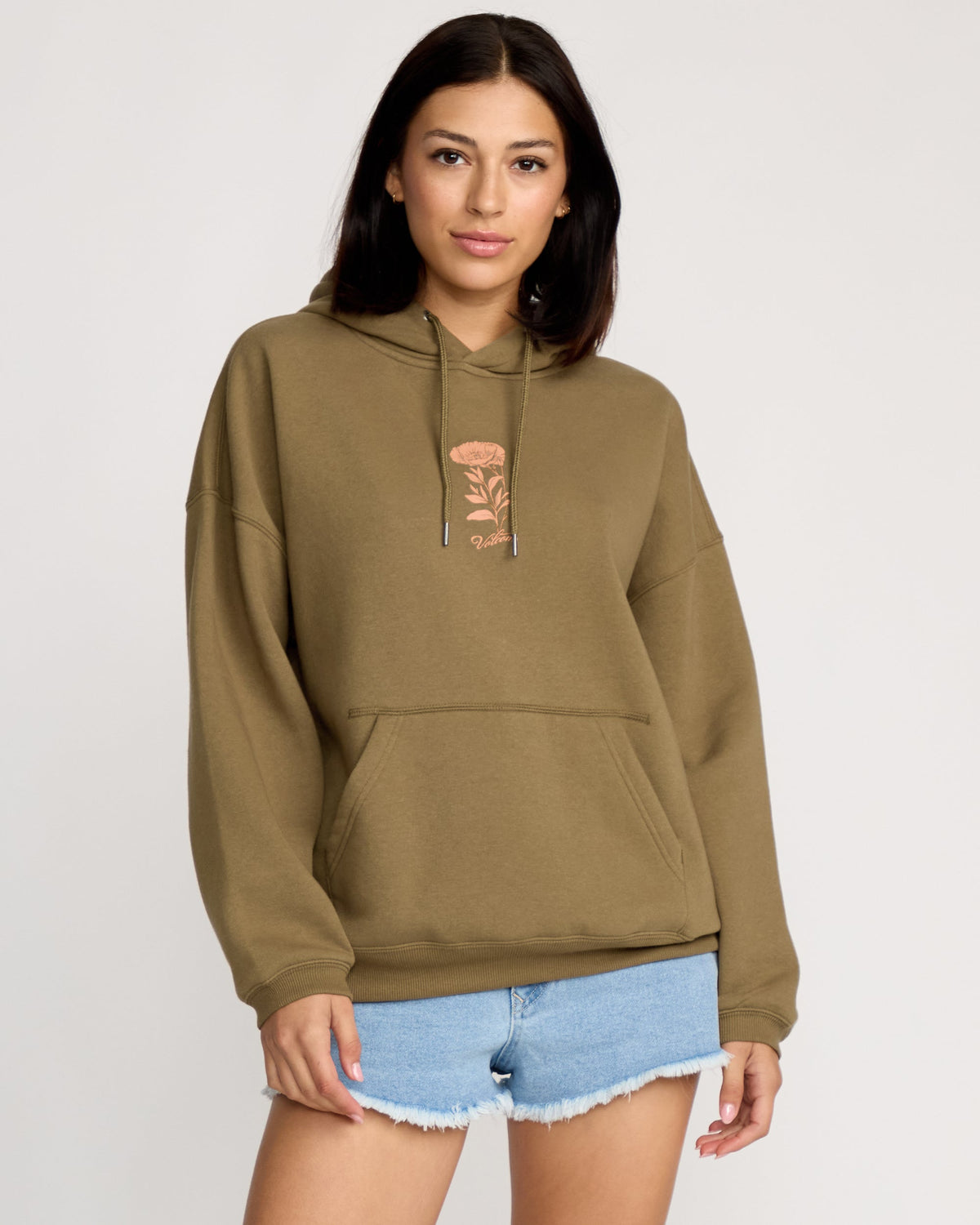 Womens Stone Art Up Pullover Hoodie