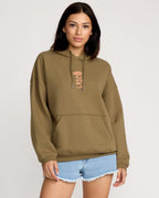 Womens Stone Art Up Pullover Hoodie