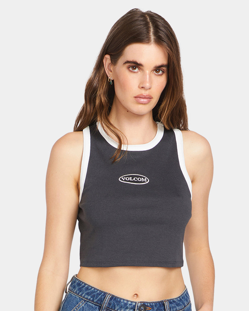 WOMENS FUN FEVER RIB TANK TOP